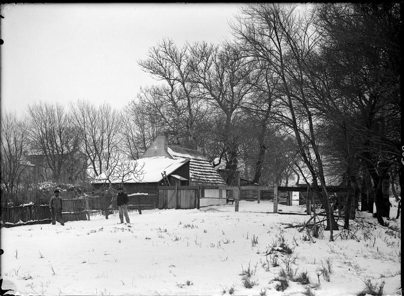 Cabane sous la neige, Carle Naudot, 1910 vers