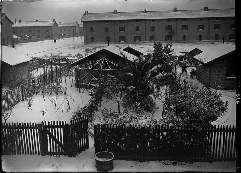 Jardins et rangées ouvriers de la cité Solvay, Carle Naudot, 1910 vers