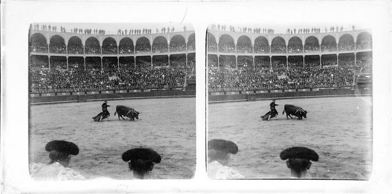 Taureau s'agenouillant devant le torero_0