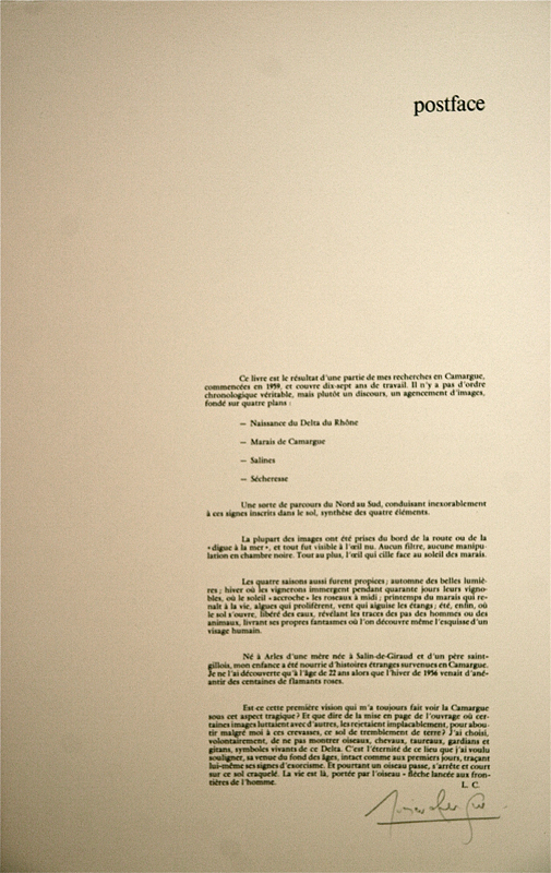 Camargue secrète, Lucien Clergue, 4e quart 20e siècle