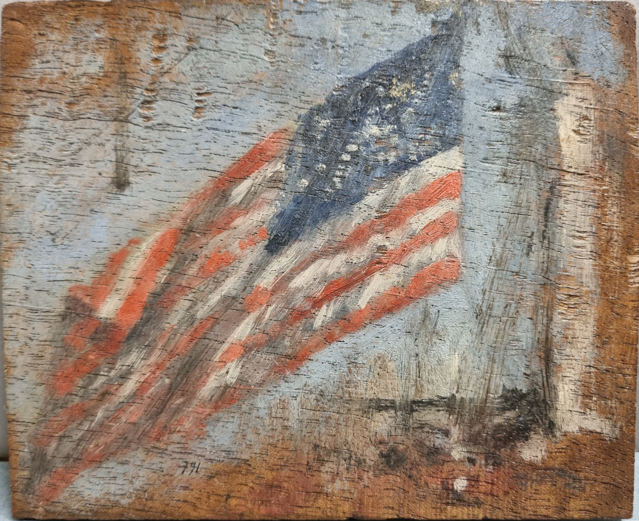 Venise, drapeau Américain_0
