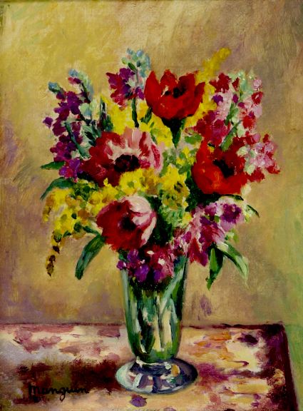 Mimosas et anémones, Henri Manguin, 1935