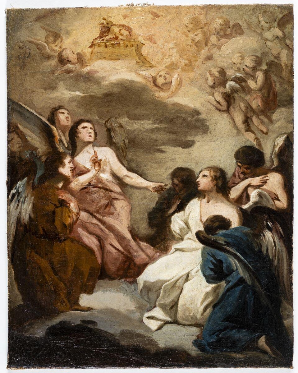 L'Adoration de l'Agneau divin, Joseph-Siffred Duplessis, 2e quart 18e siècle