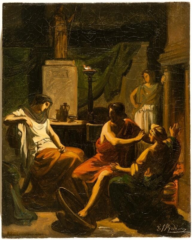 Le Retour d'Ulysse ou Ulysse reconnu par sa nourrice, Alexandre Cabanel, 1844