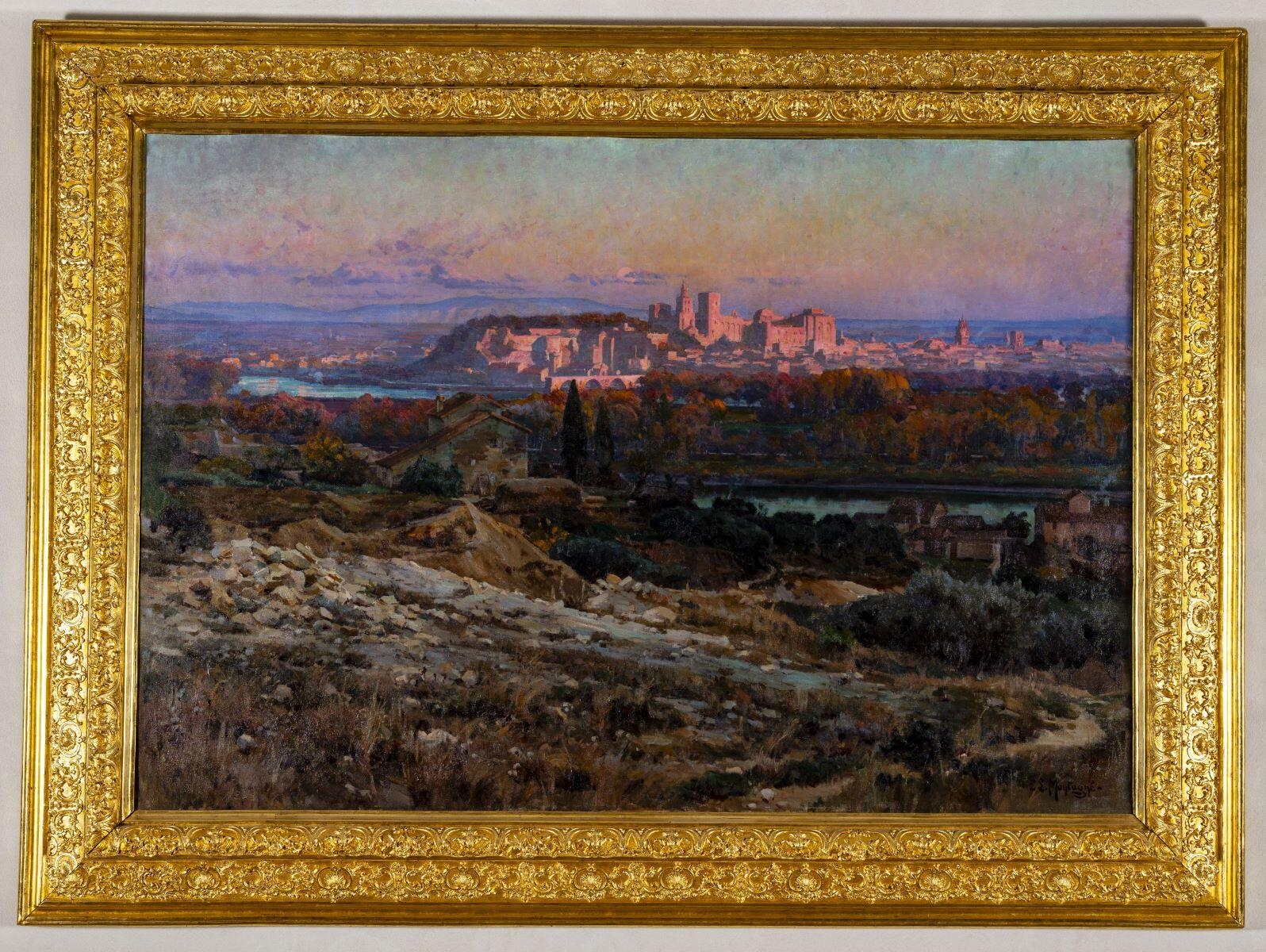 Avignon au soleil couchant, Louis-Agricol Montagné, 1906