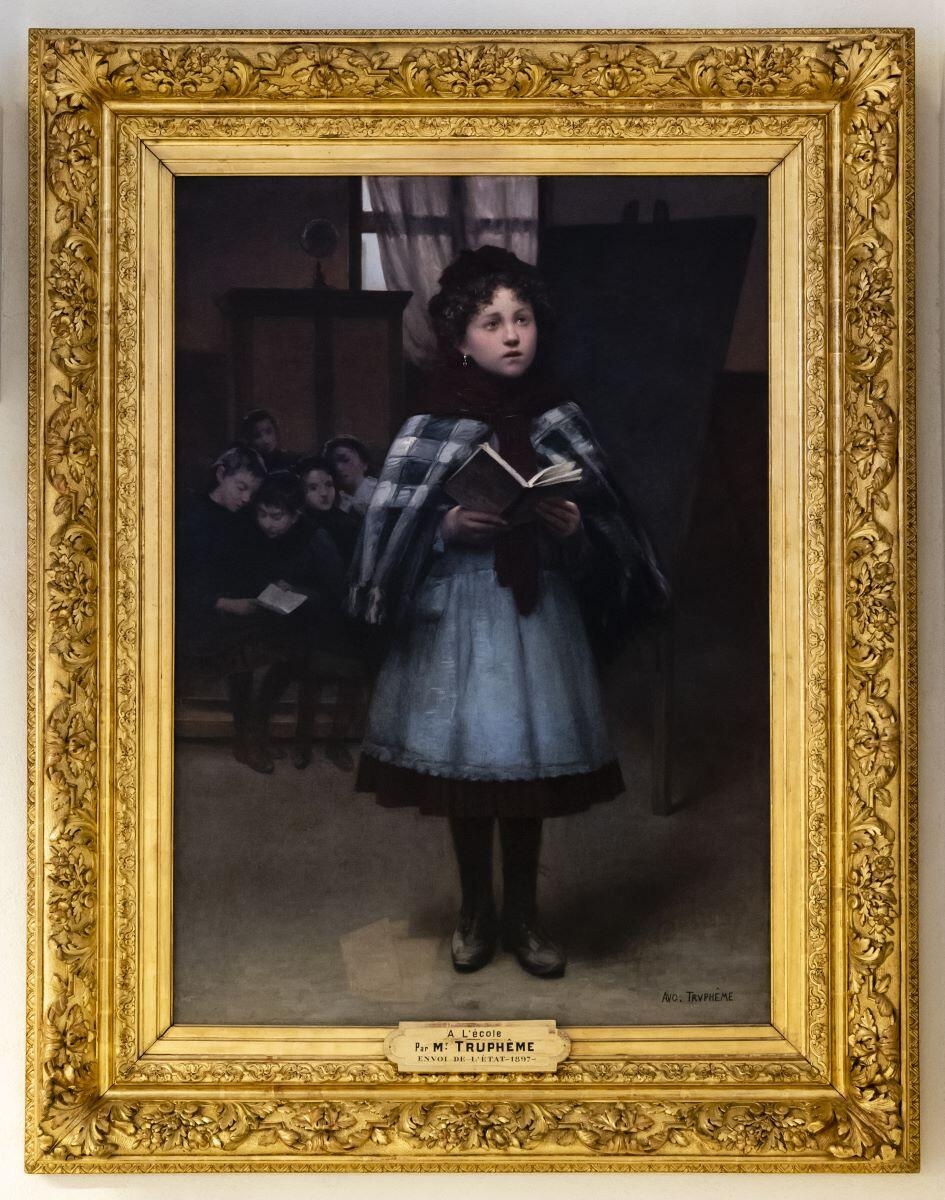 A l'école ; A l'école avant la classe, Auguste Joseph Truphème, 1896