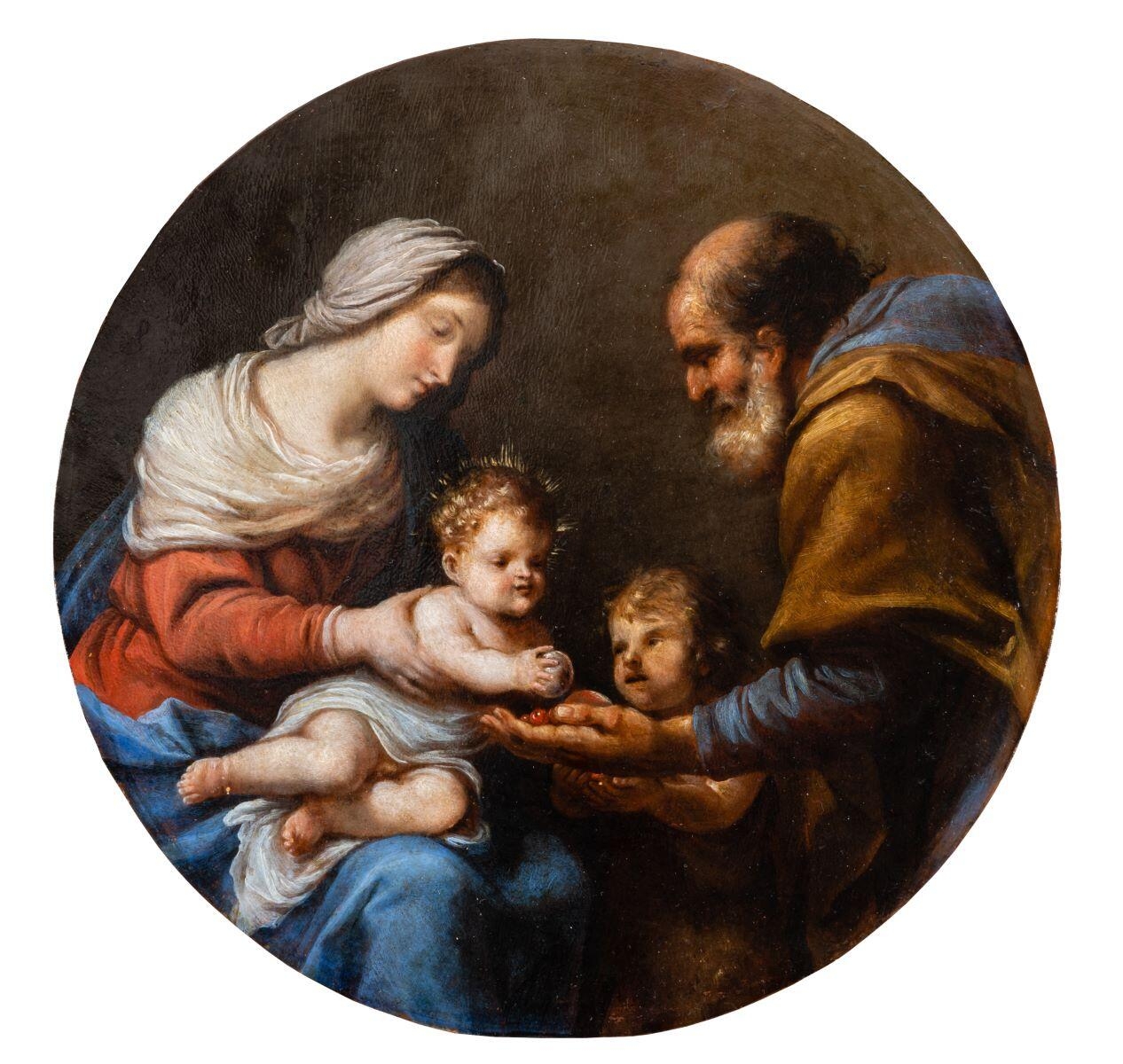 Sainte Famille avec saint Jean-Baptiste ; Le repos pendant la fuite en Egypte, Jacques Stella, 17e siècle
