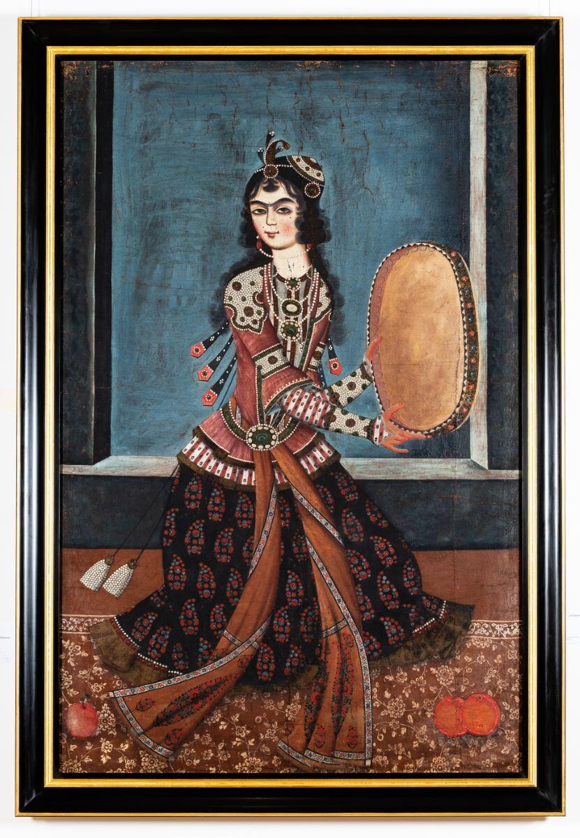 La Danseuse au Tambourin (Ziba Charaf Khanoum), 1ère moitié 19e siècle
