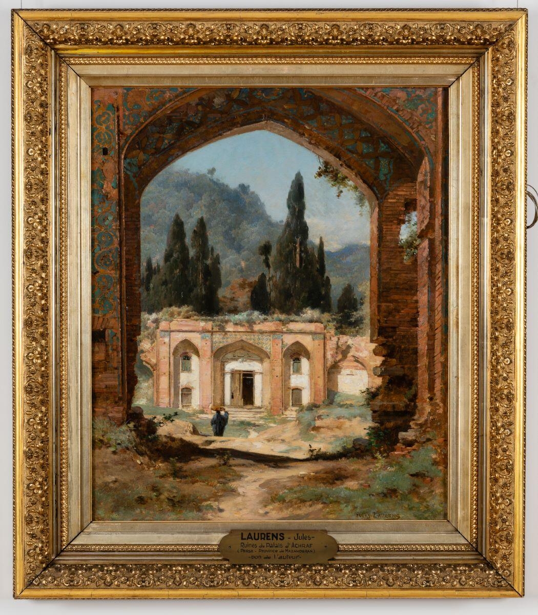 Ruines du palais d'Achraf (Perse), Jules-Joseph-Augustin Laurens, 1848 entre,1894 et