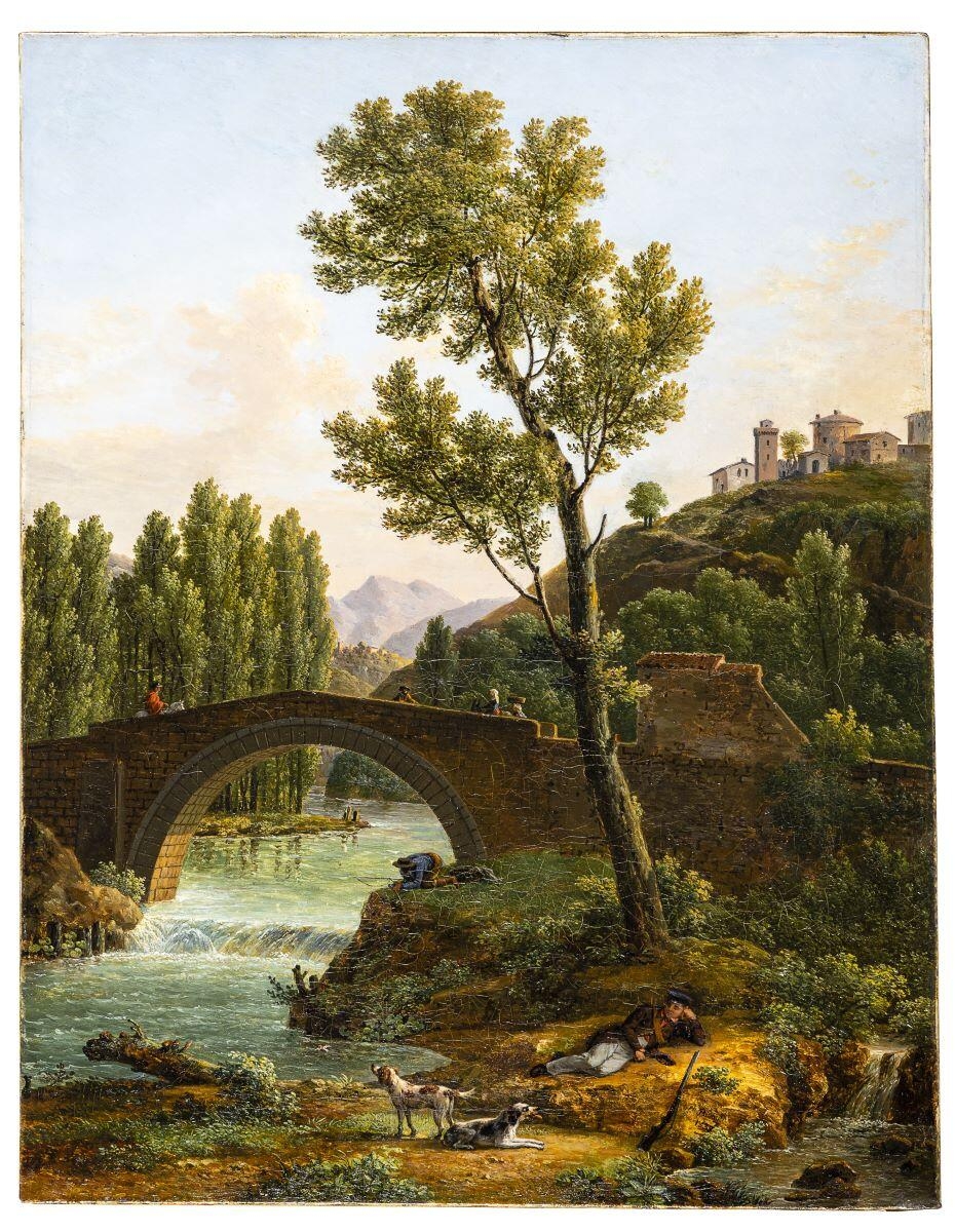 Paysage d'Italie, Jean Joseph Xavier Bidauld, 1839