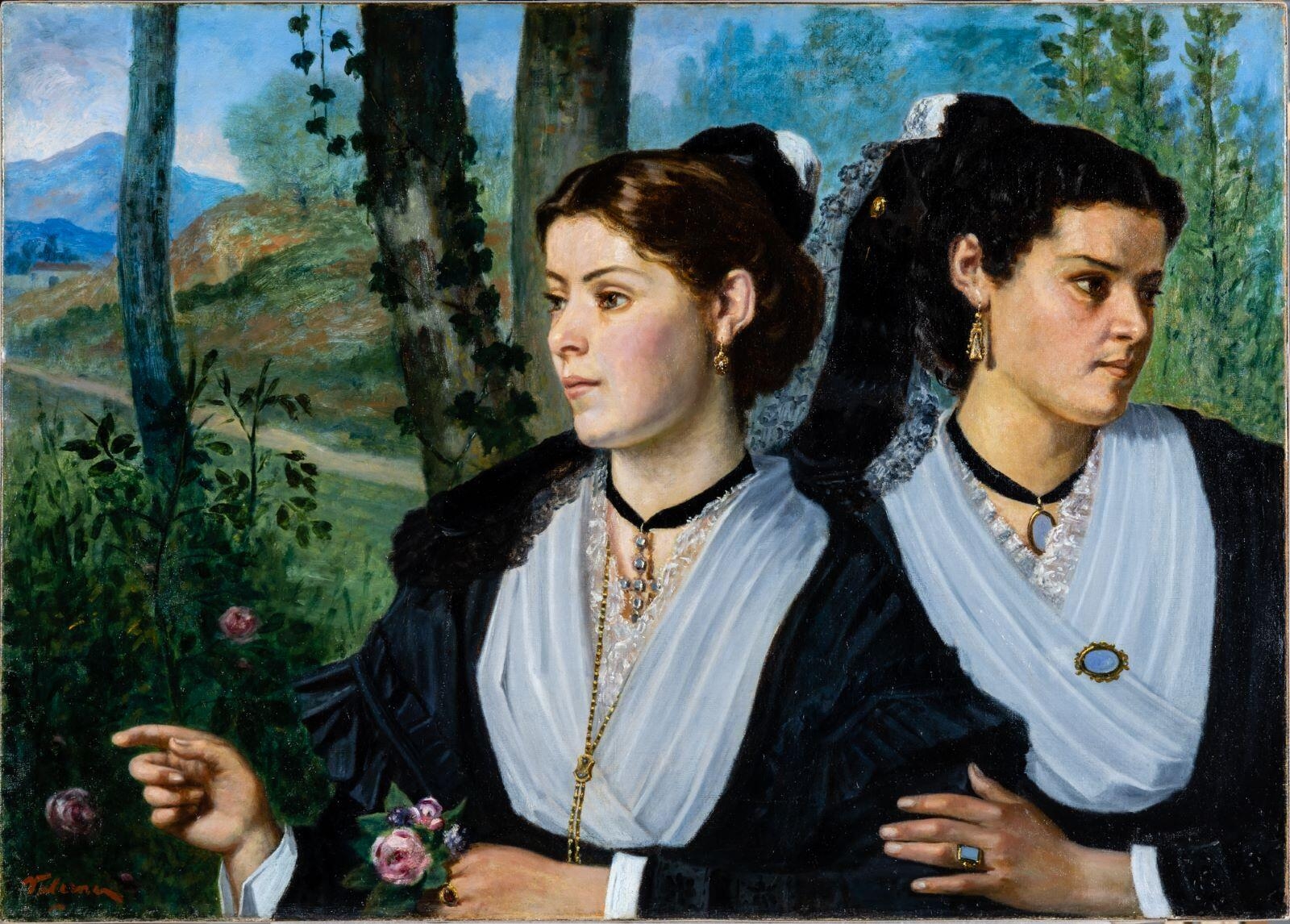 Les Provençales ; Deux Arlésiennes, Evariste Valernes, 1890 vers