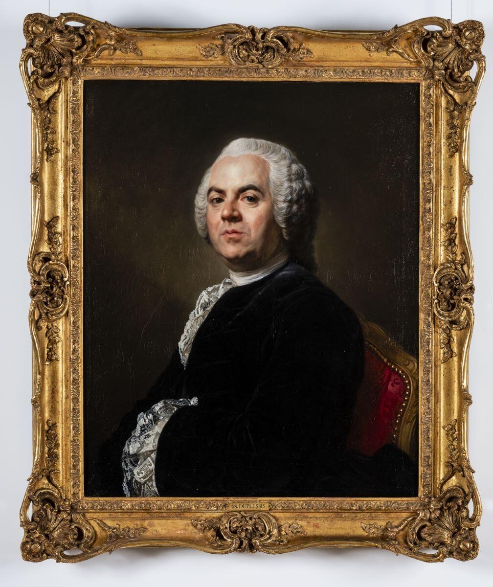 Portrait d'homme en noir ; Portrait présumé d'Antoine Louis, Joseph-Siffred Duplessis, 1770 entre,1780 et