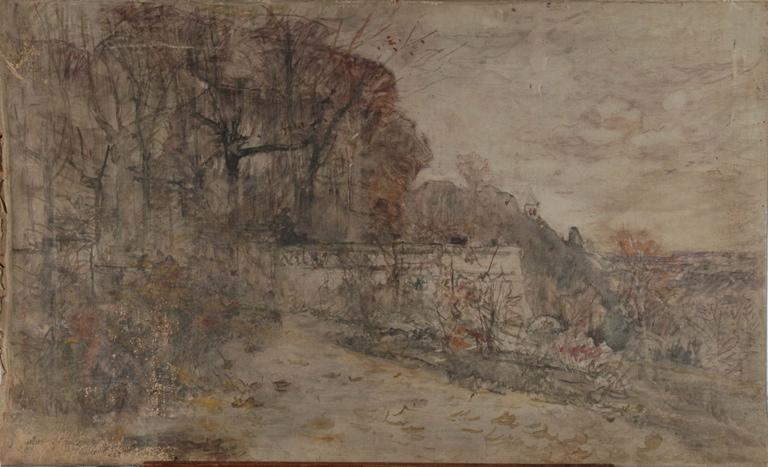 Sur la terrasse, Armand Charnay, 2e moitié 19e siècle, 1er quart 20e siècle
