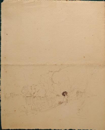 Etude de femme sur un chemin_0
