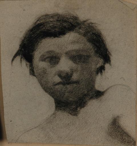 Etudes d'intérieur (recto). Etude d'intérieur et deux portraits (verso)_1