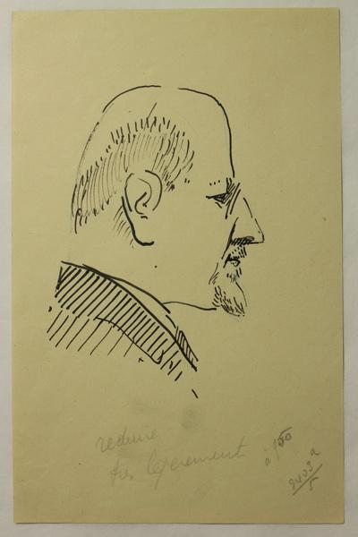 Caricature du docteur Nové-Josserand, Paul Bonnet, 1900-1950