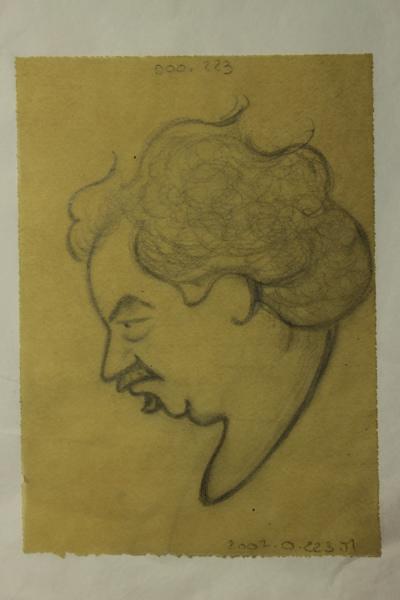 Caricature de Mathieu Jaboulay, Jean Duclos, 1900-1950