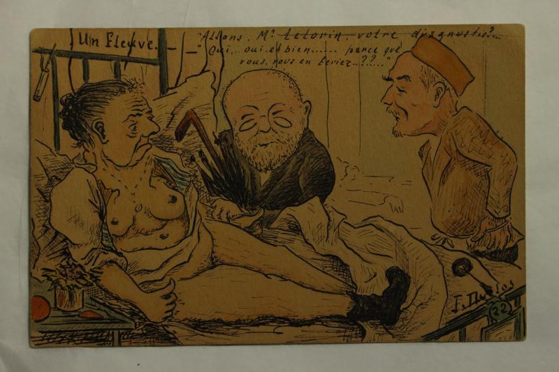 Caricature du diagnostic du docteur Lelorin, Jean Duclos, 1912 achevé en