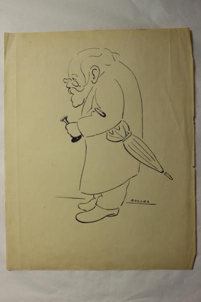 Caricature du Père Lelorin, Jean Duclos, 1900-1950