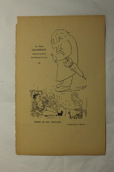 Caricature du Père Lelorin, Jean Duclos, 1900-1950