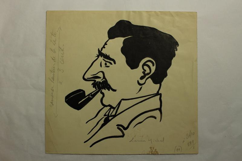 Caricature de Lucien Michel, Jean Duclos, 1900-1950