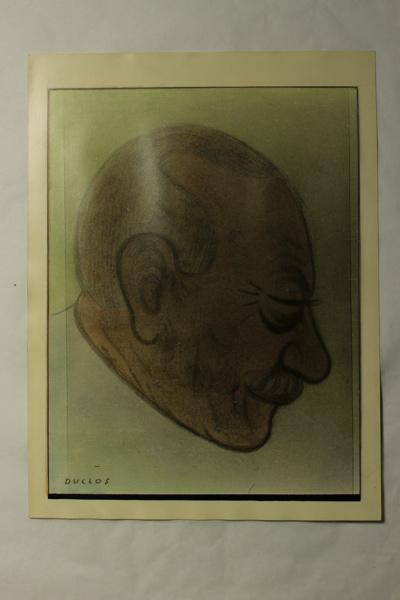 Caricature du Docteur Policard, Jean Duclos, 1900-1950