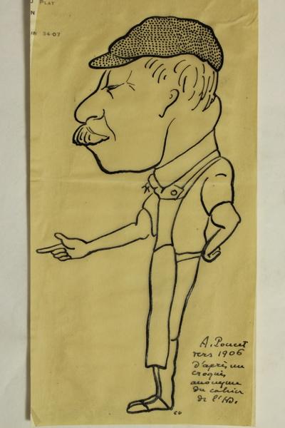 Caricature de Antonin Poncet, Jean Duclos, 1900-1925