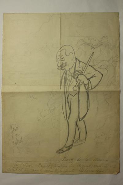 Caricature de Antonin Poncet, Jean Duclos, 1900-1950