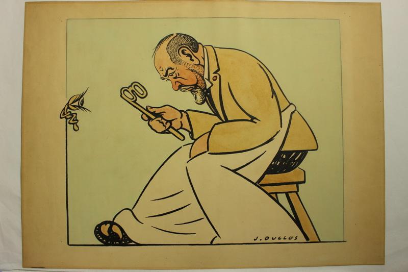 Caricature de Etienne Rollet, Jean Duclos, 1900-1950