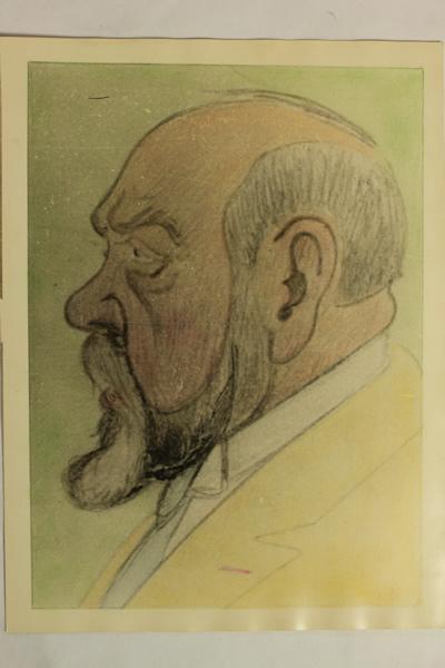 Caricature de Etienne Rollet, Jean Duclos, 1900-1999