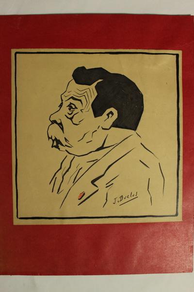 Caricature de Léo Testut, Jean Duclos, 1900-1950