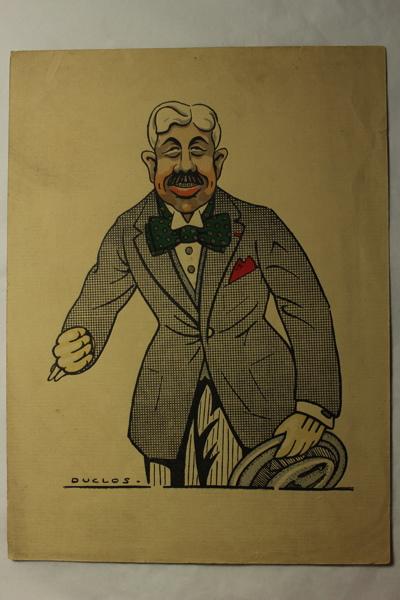 Caricature de Maurice Péhu, Jean Duclos, 1921-1925