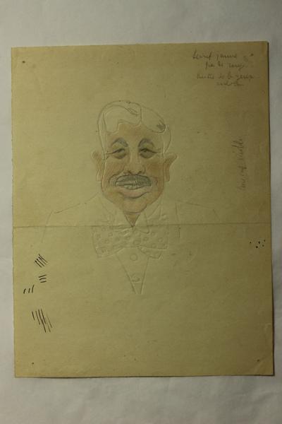 Caricature de Maurice Péhu, Jean Duclos, 1900-1950