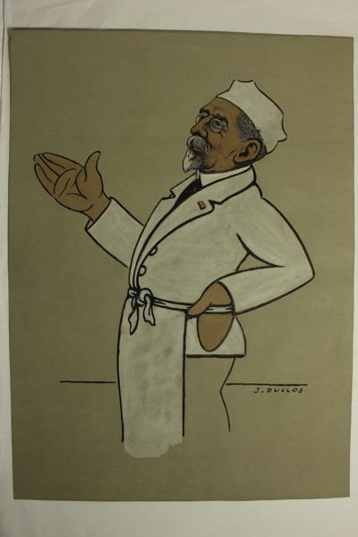 Caricature du docteur Léon Bérard, Jean Duclos, 1900-1950