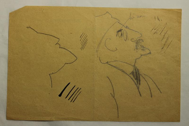 Caricature du docteur Léon Bérard, Jean Duclos, 1900-1950