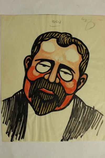 Caricature de Eugène Villard, Jean Duclos, 1900-1950