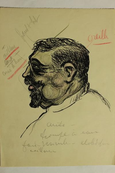 Caricature de Eugène Villard, Jean Duclos, 1900-1950