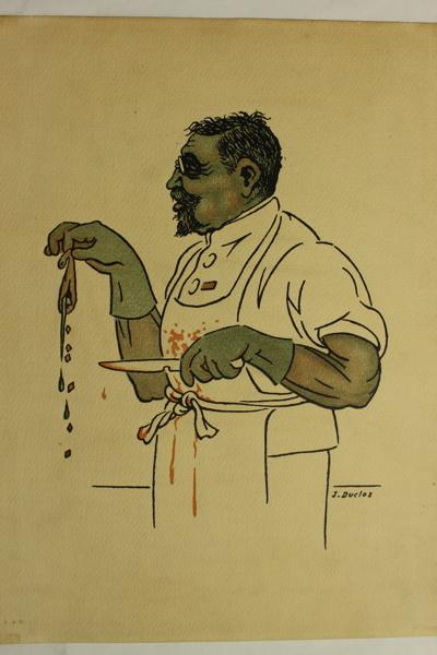 Caricature de Eugène Villard, Jean Duclos, 1900-1950