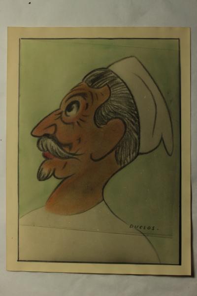 Caricature du docteur Xavier Delore, Jean Duclos, 1900-1950