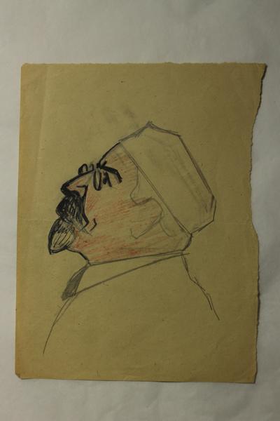 Caricature du docteur Bérard, Jean Duclos, 1900-1950