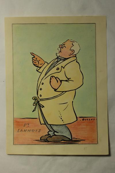 Caricature du docteur Lannois, Jean Duclos, 1900-1950