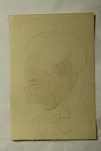 Caricature du Docteur Patel, Jean Duclos, 1900-1950