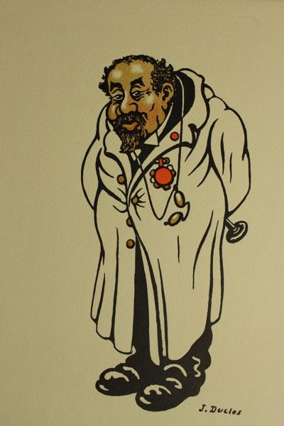 Caricature du professeur Weill, Jean Duclos, 1920-1925