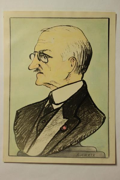 Caricature du docteur Hugounencq, A Chaix, 1900-1950