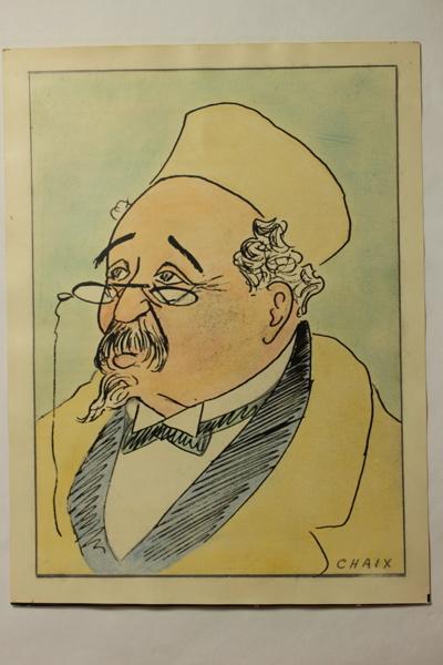 Caricature du Pr Weill, A Chaix, 1900-1950