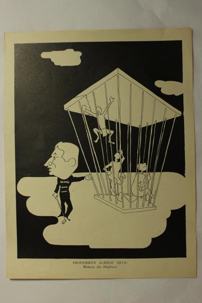 Caricature du professeur agrégé Devic - Médecin des hôpitaux, Jan Mara, 1927 achevé en
