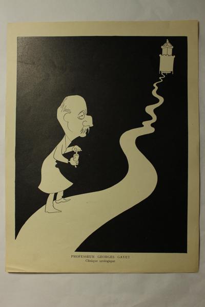 Caricature du professeur Georges Gayet - Clinique urologique, Jan Mara, 1927 achevé en