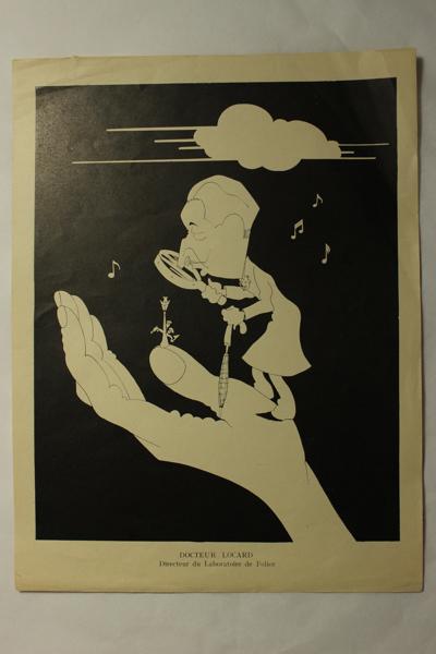 Caricature du Docteur Locard, Jan Mara, 1925-1999