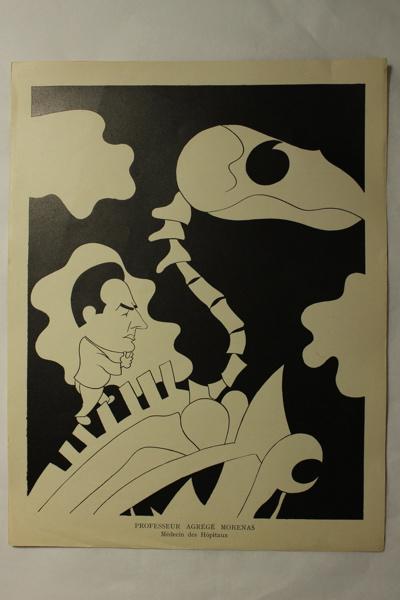 Caricature du professeur agrégé Morenas - Médecin des hôpitaux, Jan Mara, 1927 achevé en