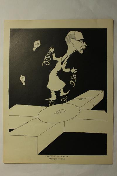 Caricature du professeur Nogier - Physique médicale, Jan Mara, 1927 achevé en